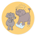 sticker funny elephants "cartoon"