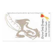 Sticker, Gage's Divine Gold Dragon