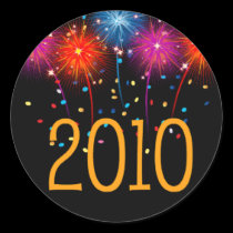 Sticker Happy New Year  2010