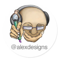 Sticker Illustration - Art & Music