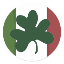 Sticker-Ireland Flag-Shamrock, Irish