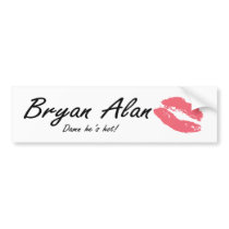Sticker_Kiss Bumper Sticker