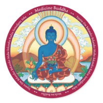 STICKER Medicine Buddha - with mantra