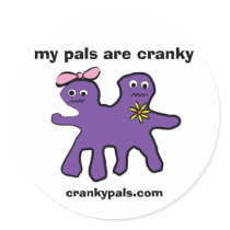 sticker: my pals are cranky