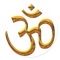 Sticker OM, old gold effect by MAMJODH Sticker OM, old gold effect
