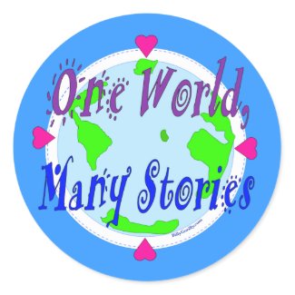 Sticker - One World, Many Stories sticker