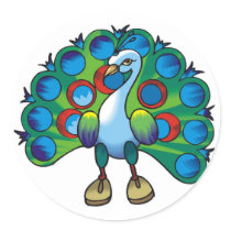 Sticker-peacock peafowl by forbes1954 Sticker-peacock peafowl