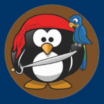 Sticker - Penguin Pirate stickers