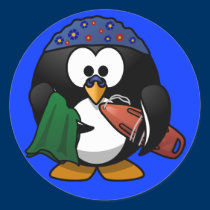 Sticker - Penguin Surfer stickers