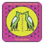sticker pink caracara