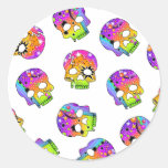 Sticker - POP ART SKULLS