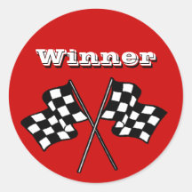 Sticker Race Fans Winner Checkered Flags auto cars