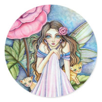 Sticker - Rosy Dawn fairy by cckuik Sticker - Rosy Dawn fairy