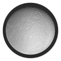 Sticker: Saturn's moon Rhea