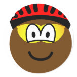 Biker emoticon muddy  sticker_sheets