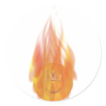 Emoticon on fire   sticker_sheets