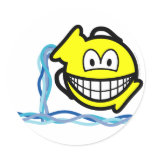 Aquarius smile Zodiac sign  sticker_sheets
