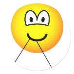 Flossing emoticon Dental floss  sticker_sheets