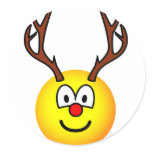Rudolph the red nosed reindeer emoticon   sticker_sheets