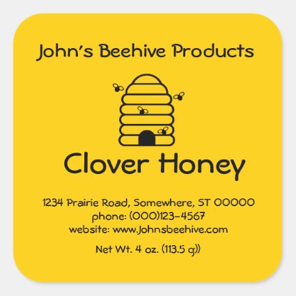 Sticker (sq)- Honey Business