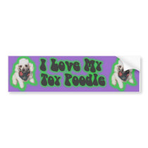 Sticker toy poodle bumper stickers