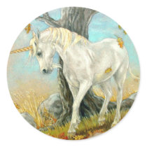 Sticker - Unicorn Summer's End by pawtraitart Sticker - Unicorn Summer's End