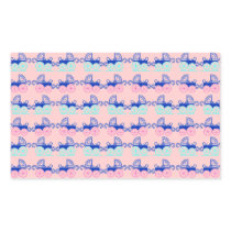 STICKER Vintage Baby Strollers Pinks Blue Pattern
