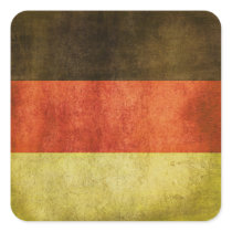 Sticker with Dirty Flag from Germany