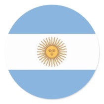 Sticker with Flag of Argentina