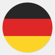 Sticker with Flag of Germany