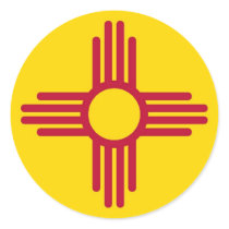 Sticker with Flag of New Mexico stickers