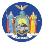 Sticker with Flag of New York