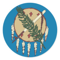Sticker with Flag of Oklahoma stickers