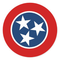 Sticker with Flag of Tennessee stickers