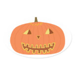 Sticker with Halloween pumpkin Sticker with Halloween pumpkin