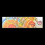 Sticker with Psychedelic Colourful Tree Design