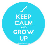 [Skateboard] keep calm and grow up  Stickers