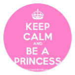 [Crown] keep calm and be a princess  Stickers