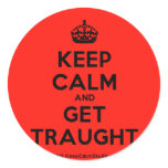 [Crown] keep calm and get traught  Stickers