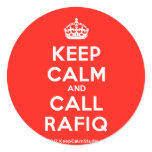 [Crown] keep calm and call rafiq  Stickers