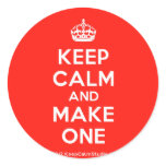 [Crown] keep calm and make one  Stickers