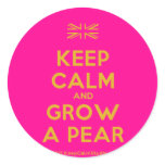 [UK Flag] keep calm and grow a pear  Stickers