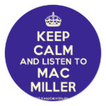[Crown] keep calm and listen to mac miller  Stickers