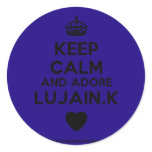[Crown] keep calm and adore lujain.k [Love heart]  Stickers