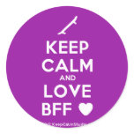 [Skateboard] keep calm and love bff [Love heart]  Stickers