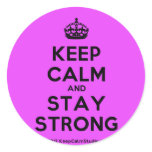 [Crown] keep calm and stay strong  Stickers