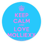 [Cupcake] keep calm and love molliexx  Stickers