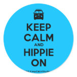 [Campervan] keep calm and hippie on  Stickers