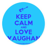 [Electric guitar] keep calm and love vaughan  Stickers