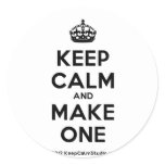 [Crown] keep calm and make one  Stickers